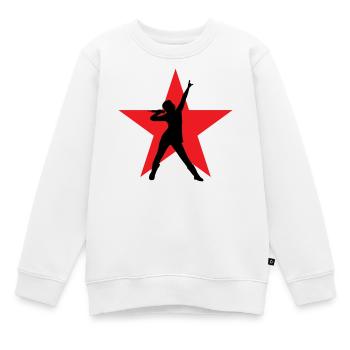 Sänger – Sänger – Lied – Gesang - Kinder Premium Organic Sweatshirt - Weiß - Vorne - AI Model Kid Male (0cm)