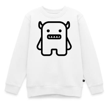 monstre - Sweat Premium enfant bio - blanc - Devant - AI Model Kid Male (0cm)
