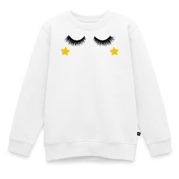 Conception des cils - Sweat Premium enfant bio - blanc - Devant - AI Model Kid Male (0cm)