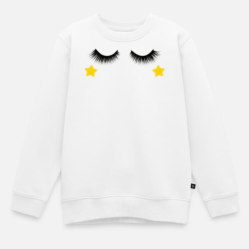 Conception des cils - Sweat Premium enfant bio - blanc