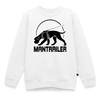 Schnauzer géant MANTRAILER Chiens de recherche Chiens Wilsigns chiens - Sweat Premium enfant bio - blanc - Devant - AI Model Kid Male (0cm)