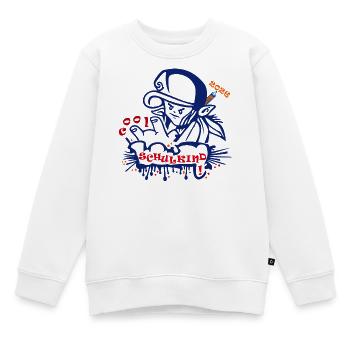 Schulkind - Kinder Premium Organic Sweatshirt - Weiß - Vorne - AI Model Kid Male (0cm)