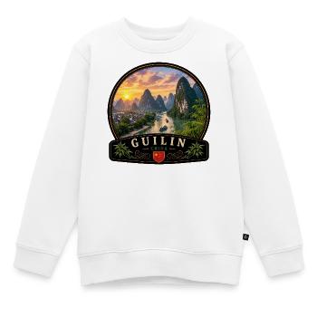 Guilin China Urlaub asiatische Fluss Stadt Natur - Kinder Premium Organic Sweatshirt - Weiß - Vorne - AI Model Kid Male (0cm)