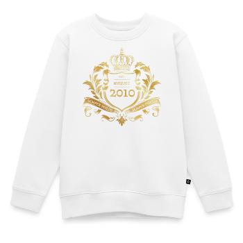 16. Geburtstag Semper Verum - Established 08/2010 - Kinder Premium Organic Sweatshirt - Weiß - Vorne - AI Model Kid Male (0cm)