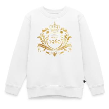 66. Geburtstag Semper Verum - Established 08/1960 - Kinder Premium Organic Sweatshirt - Weiß - Vorne - AI Model Kid Male (0cm)