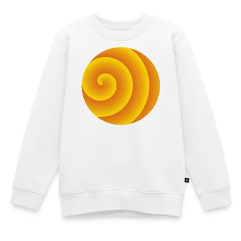 Spirale de l’Heure d’Or - Sweat Premium enfant bio - blanc - Devant - AI Model Kid Male (0cm)