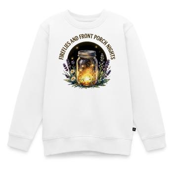 Glühwürmchen und Nächte auf der Veranda - Kinder Premium Organic Sweatshirt - Weiß - Vorne - AI Model Kid Male (0cm)
