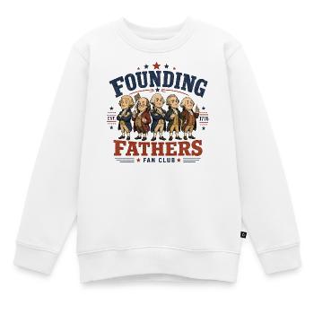 Fanclub der Gründerväter Lustige Gründerväter - Kinder Premium Organic Sweatshirt - Weiß - Vorne - AI Model Kid Male (0cm)