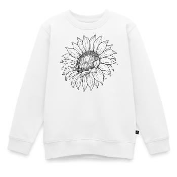 Sunflower Boho - Kids Premium Organic Sweatshirt - white - Front - AI Model Kid Male (0cm)