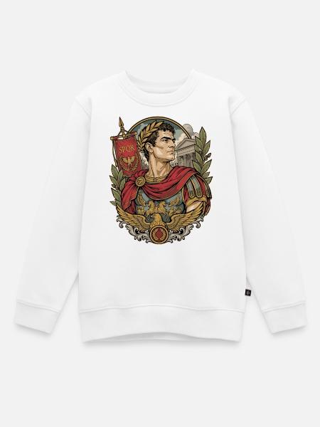 Römischer Kaiser - Kinder Premium Organic Sweatshirt - Weiß