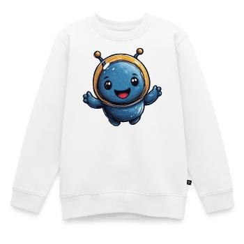 Kosmischer Astronaut Alien - Kinder Premium Organic Sweatshirt - Weiß - Vorne - AI Model Kid Male (0cm)