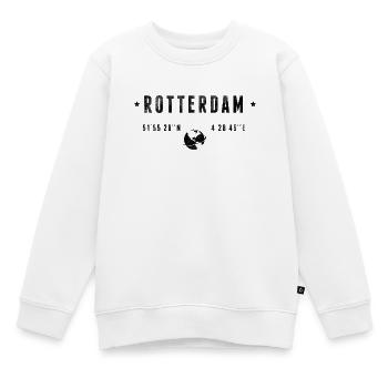 Rotterdam - Kinder Premium Organic Sweatshirt - Weiß - Vorne - AI Model Kid Male (0cm)