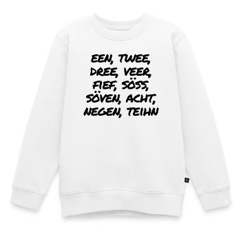 Zahlen - Kinder Premium Organic Sweatshirt - Weiß - Vorne - AI Model Kid Male (0cm)