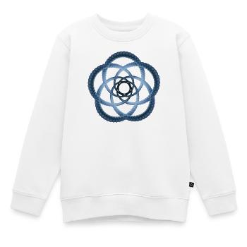 Atom - Cellular one - Kinder Premium Organic Sweatshirt - Weiß - Vorne - AI Model Kid Male (0cm)