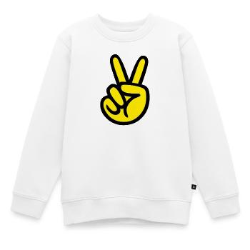 Victoria - Sweat Premium enfant bio - blanc - Devant - AI Model Kid Male (0cm)