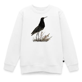 Vogel - Kinder Premium Organic Sweatshirt - Weiß - Vorne - AI Model Kid Male (0cm)