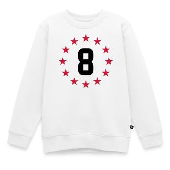 Achten Geburtstag - Kinder Premium Organic Sweatshirt - Weiß - Vorne - AI Model Kid Male (0cm)