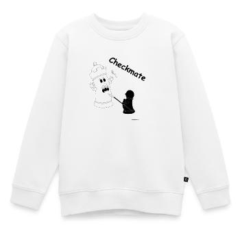 Checkmate / Schachmatt - Kinder Premium Organic Sweatshirt - Weiß - Vorne - AI Model Kid Male (0cm)