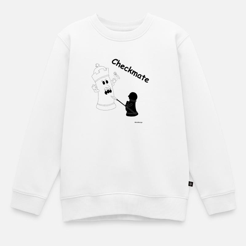 Checkmate / checkmate - Kids Premium Organic Sweatshirt - white