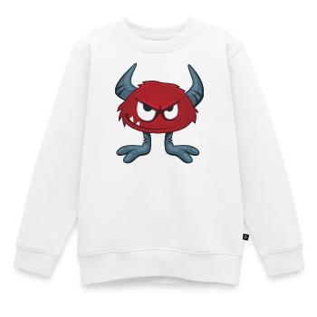 Monstre - Sweat Premium enfant bio - blanc - Devant - AI Model Kid Male (0cm)