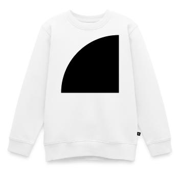 Viertelkreis - Kinder Premium Organic Sweatshirt - Weiß - Vorne - AI Model Kid Male (0cm)