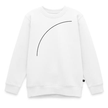 Viertelkreis - Kinder Premium Organic Sweatshirt - Weiß - Vorne - AI Model Kid Male (0cm)