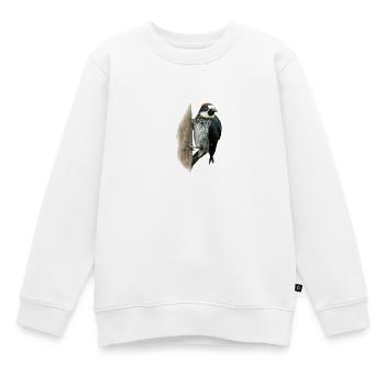 Chemise de pic coloré cadeau oiseau nature nectar animal - Sweat Premium enfant bio - blanc - Devant - AI Model Kid Male (0cm)