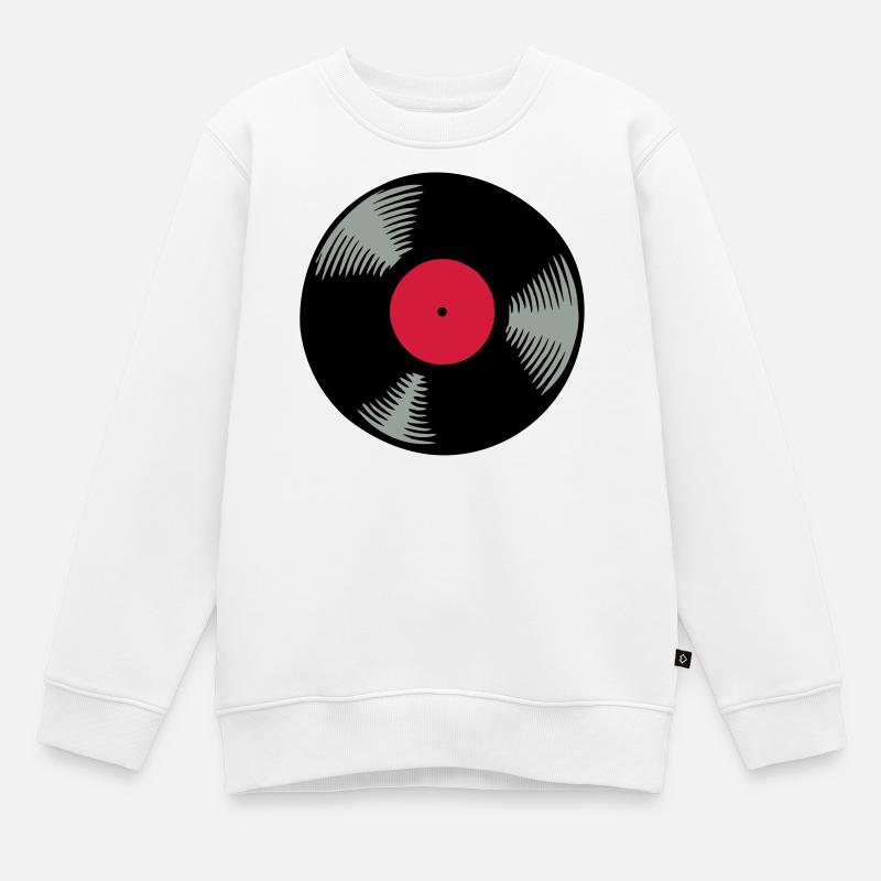 Vinyle - Sweat Premium enfant bio - blanc