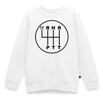 RUHRPOTT SCHALTKNAUF - Kids Premium Organic Sweatshirt - white - Front - AI Model Kid Male (0cm)