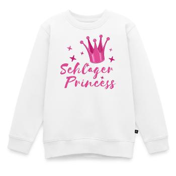 Schlager Prinzessin Krone Schlagerfan Volksmusik - Kinder Premium Organic Sweatshirt - Weiß - Vorne - AI Model Kid Male (0cm)