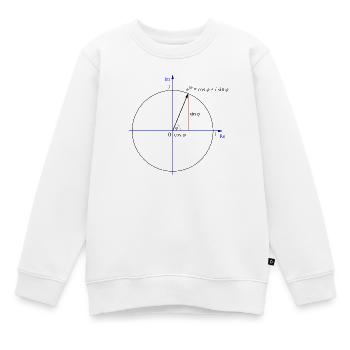 Euler's formula - Kids Premium Organic Sweatshirt - white - Front - AI Model Kid Male (0cm)