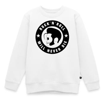 Rock and Roll und Rockabilly - Kinder Premium Organic Sweatshirt - Weiß - Vorne - AI Model Kid Male (0cm)