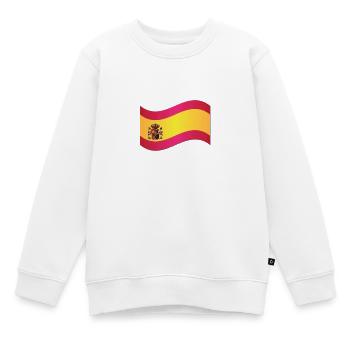 Spanische Flagge - Kinder Premium Organic Sweatshirt - Weiß - Vorne - AI Model Kid Male (0cm)