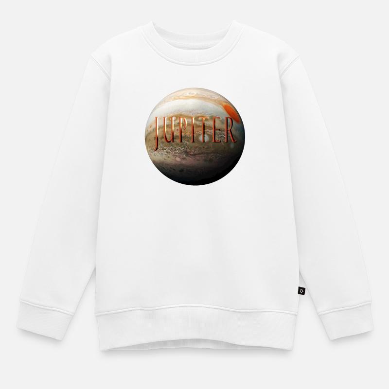 Jupiter - Sweat Premium enfant bio - blanc