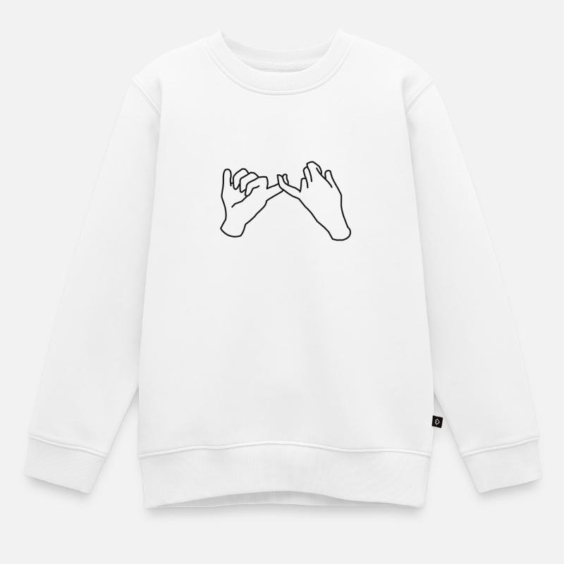 Freundschaft - Kinder Premium Organic Sweatshirt - Weiß