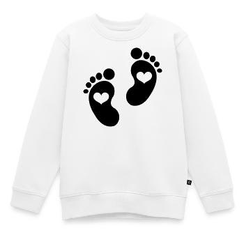 Baby - Kinder Premium Organic Sweatshirt - Weiß - Vorne - AI Model Kid Male (0cm)
