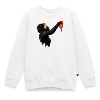 graffiti - Sweat Premium enfant bio - blanc - Devant - AI Model Kid Male (0cm)