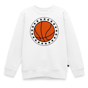 Basketball - Sweat Premium enfant bio - blanc - Devant - AI Model Kid Male (0cm)