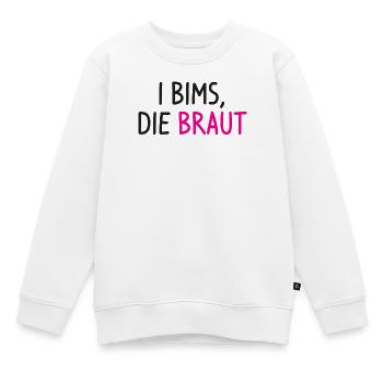 Bride hen party saying - Kids Premium Organic Sweatshirt - white - Front - AI Model Kid Male (0cm)
