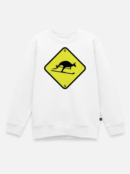 ski - Sweat Premium enfant bio - blanc