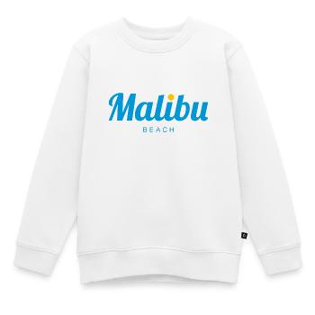 MALIBU Beach Californie - Sweat Premium enfant bio - blanc - Devant - AI Model Kid Male (0cm)