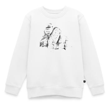 gorilla - Sweat Premium enfant bio - blanc - Devant - AI Model Kid Male (0cm)