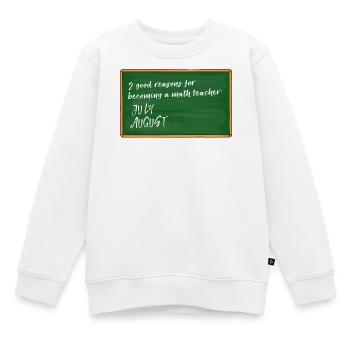 Urlaub Lehrer Schullehrer Professor Lustig Sprüche - Kinder Premium Organic Sweatshirt - Weiß - Vorne - AI Model Kid Male (0cm)