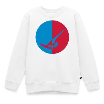 Windsurfen / Windsurfer / Windsurf / Windsurfing - Kinder Premium Organic Sweatshirt - Weiß - Vorne - AI Model Kid Male (0cm)