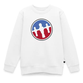 Kicker Logo - Kinder Premium Organic Sweatshirt - Weiß - Vorne - AI Model Kid Male (0cm)