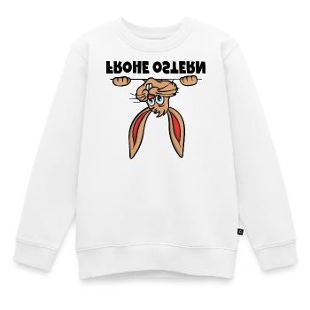 Frohe Ostern Osterhase Osterhäschen Sprüche - Kinder Premium Organic Sweatshirt - Weiß - Vorne - AI Model Kid Male (0cm)