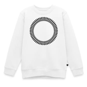 Model Railway Frame Rail Network - Kids Premium Organic Sweatshirt - white - Front - AI Model Kid Male (0cm)