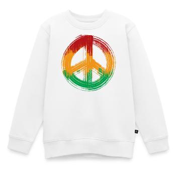 Reggae love peace peace Jamaica Reggaeton - Sweat Premium enfant bio - blanc - Devant - AI Model Kid Male (0cm)