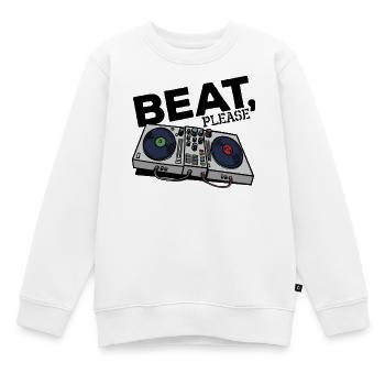 MC Beatbox Platine Scratching Hip Hop Musique Rap - Sweat Premium enfant bio - blanc - Devant - AI Model Kid Male (0cm)