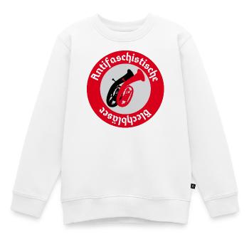Antifaschistische Baritonbläser Pfade - Kinder Premium Organic Sweatshirt - Weiß - Vorne - AI Model Kid Male (0cm)